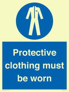 Protective clothing must be worn
